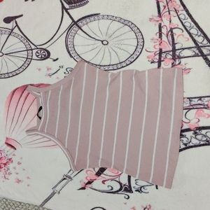 Medium Pink and white tank top shirt, SHEIN,